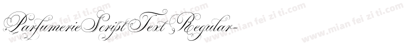 ParfumerieScriptText Regular字体转换